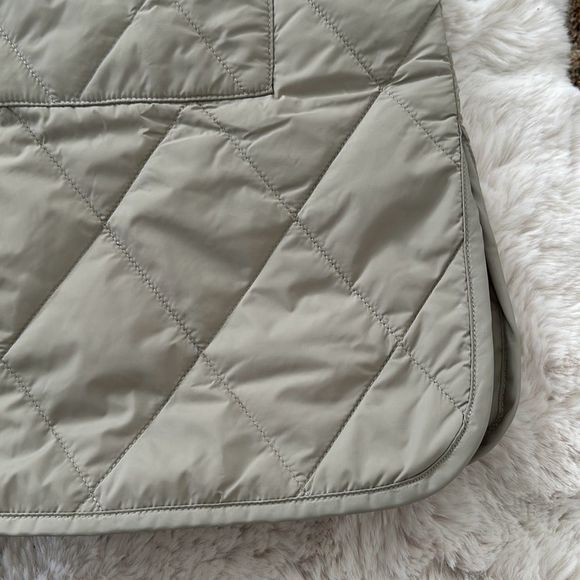 Michael Stars Sonnet Snap-Front Quilted Coat Light Olive Size 1X - Picture 11 of 11